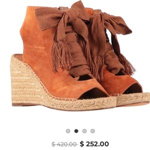 lace-up wedge sandal.